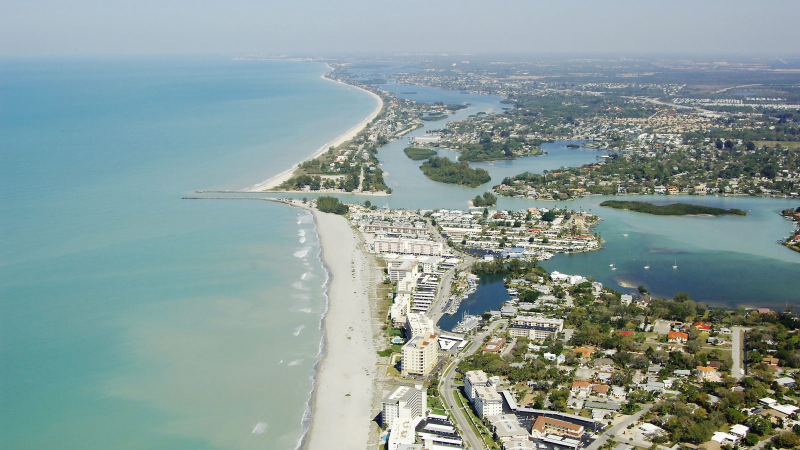 Aerial view of the Suncoast coastline near Venice, Florida — TradeCrew Marketing service area